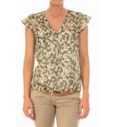 Vero Moda Chemisier AGNES S/S Shirt Mix Kombu Green