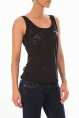 Vero Moda TOP ALMA SL TANK Black/DTM ZIPPER Noir