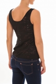 Vero Moda TOP ALMA SL TANK Black/DTM ZIPPER Noir