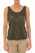 TOP ALMA SL TANK Kombu Green/DTM ZIPPER