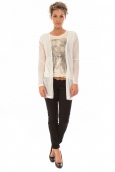 Vero Moda HOP LS CARDIGAN Snow White