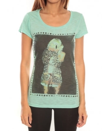 Comme des garçons T-shirt Miss Piu 1239 Vert d'eau