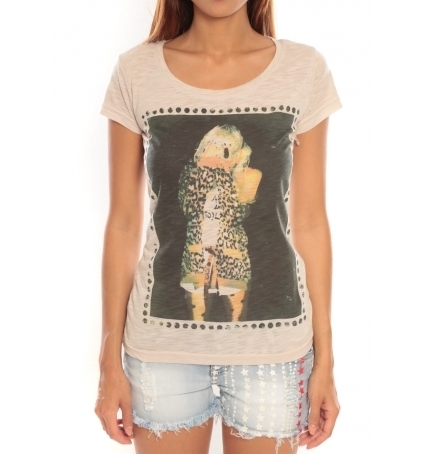 Comme des garçons T-shirt Miss Piu 1239 Beige 