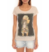 Comme des garçons T-shirt Miss Piu 1239 Beige 