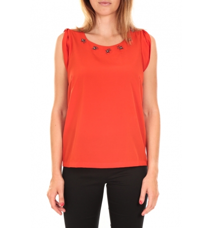 Vero Moda Top BABALULA S/S Rouge