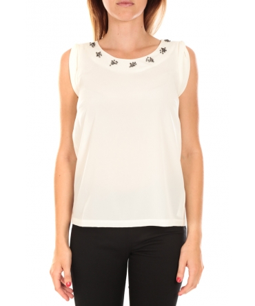 Vero Moda Top BABALULA S/S Blanc