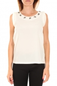 Vero Moda Top BABALULA S/S Blanc