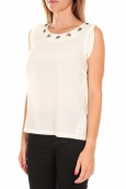 Vero Moda Top BABALULA S/S Blanc