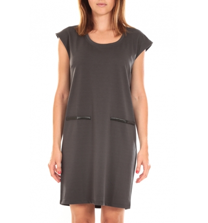 Vero Moda SHORT DRESS CELINA S/L Gris 