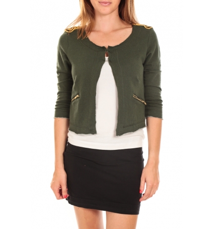 Vero Moda WILIANA 3/4 BLAZER Kombu Green/W.BLACK Vert