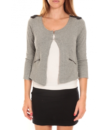 Vero Moda WILIANA 3/4 BLAZER Light Grey Mela/W Gris