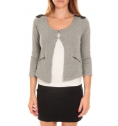 Vero Moda WILIANA 3/4 BLAZER Light Grey Mela/W Gris