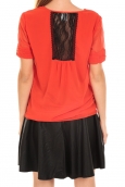 Vero Moda Top BLOMMA SS Poinciana Rouge