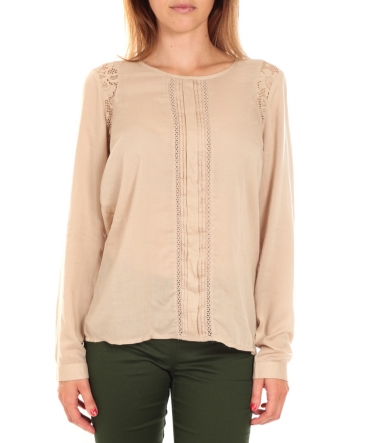 Vero Moda Top LYON LS Doeskin Beige