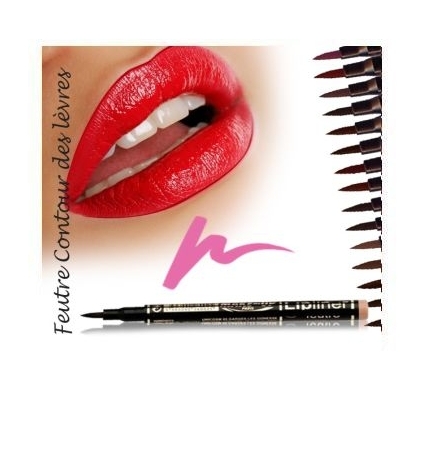 Fashion Make up Feutre contour des lèvres semi-permanent Rose Fashion Make up Feutre contour des lèvres semi-permanent Rose