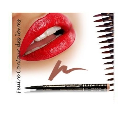 Fashion Make up Feutre contour des lèvres semi-permanent Brun clair Fashion Make up Feutre contour des lèvres semi-permanent Brun clair