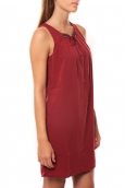 Vero Moda KRISTY S/L SHORT DRESS EX7 Rosewood