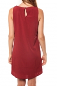 Vero Moda KRISTY S/L SHORT DRESS EX7 Rosewood