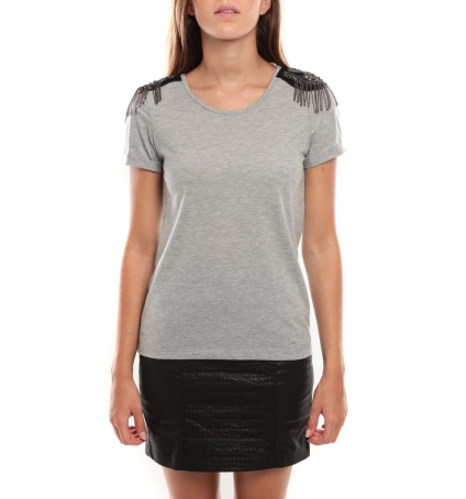 Vero Moda Barut SS Top 96915 Gris clair