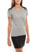 Vero Moda Barut SS Top Gris clair