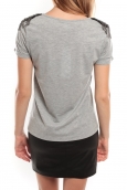 Vero Moda Barut SS Top Gris clair