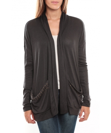 Vero Moda Arusha LS Cardigan Gris foncé