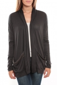 Vero Moda Arusha LS Cardigan Gris foncé