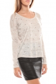 Vero Moda Starly LS Top Gris clair