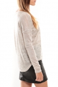 Vero Moda Starly LS Top Gris clair