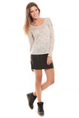 Vero Moda Starly LS Top Gris clair