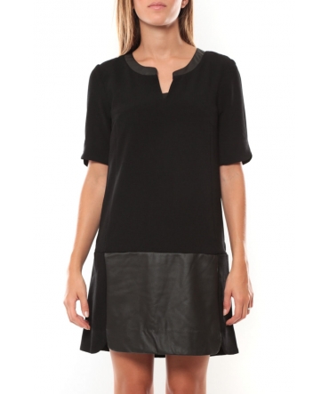 Vero Moda Selma 3/4 Short Dress Noir