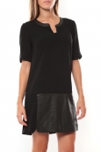 Vero Moda Selma 3/4 Short Dress Noir