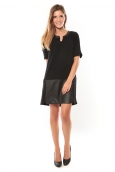 Vero Moda Selma 3/4 Short Dress Noir