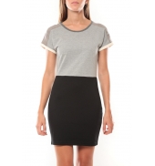 Vero Moda Bora SS Mini Dress 98259 Gris/Noir