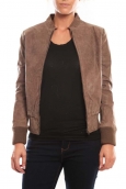 Tendance Cuir Veste Cristina Marron