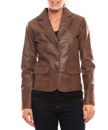 Tendance Cuir Veste Blaze Aurora