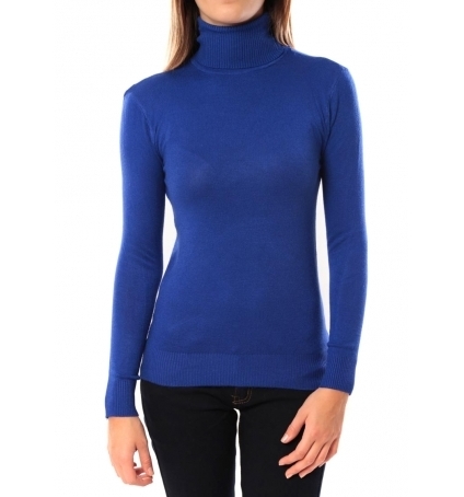 De Fil en Aiguille Pull Lear 1203 Bleu - 1 acheté = 1 offert