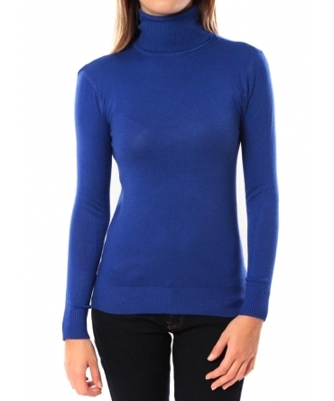 De Fil en Aiguille Pull Lear 1203 Bleu - 1 acheté = 1 offert