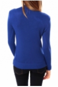 De Fil en Aiguille Pull Lear 1203 Bleu - 1 acheté = 1 offert