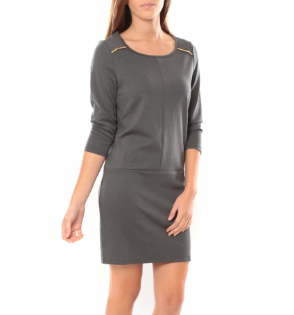 Vero Moda Greg 3/4 Short Dress 10098979 Anthracite