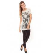 Vero Moda Gallery ss long Top 10098464 Blanc/Noir