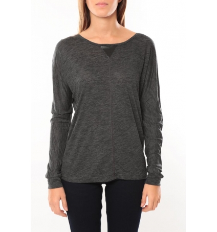 Vero Moda Point l/s Top it 10100690 Anthracite