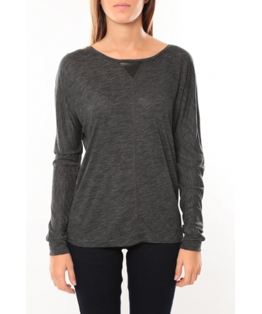 Vero Moda Point l/s Top it 10100690 Anthracite