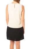 Vero Moda Neje sl Short Dress 10100937 Blanc/Noir