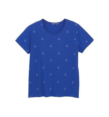 Petit Bateau Tee shirt MC 3433448220 Bleu