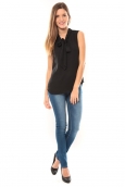 Vero Moda Heston S/L Bow Top 10099278 Noir