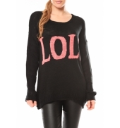 De Fil en Aiguille Pull Love Look 516 Noir