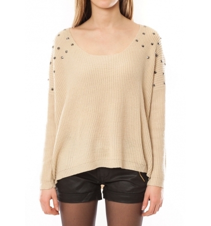 De Fil en Aiguille Pull Design Station T1827 Beige