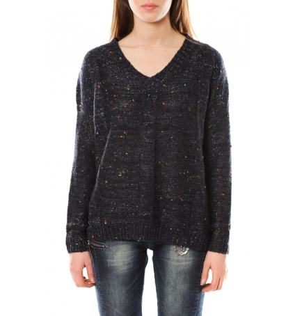 De Fil en Aiguille Pull Joy's A6591 Marine - 1 acheté = 1 offert