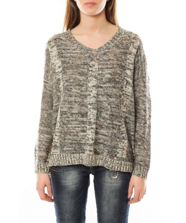 De Fil en Aiguille Pull Joy's A6591 Gris